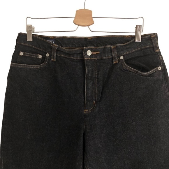 Land’s End Dark Wash Denim Straight Jeans 16 - Picture 3 of 9